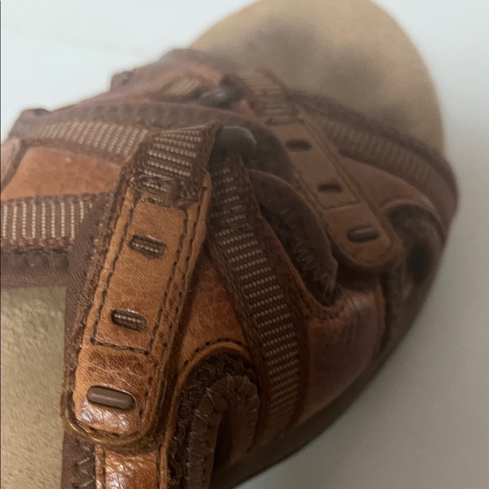 Earth Spirit Tan Leather Sandals Size 7 - Picture 7 of 11